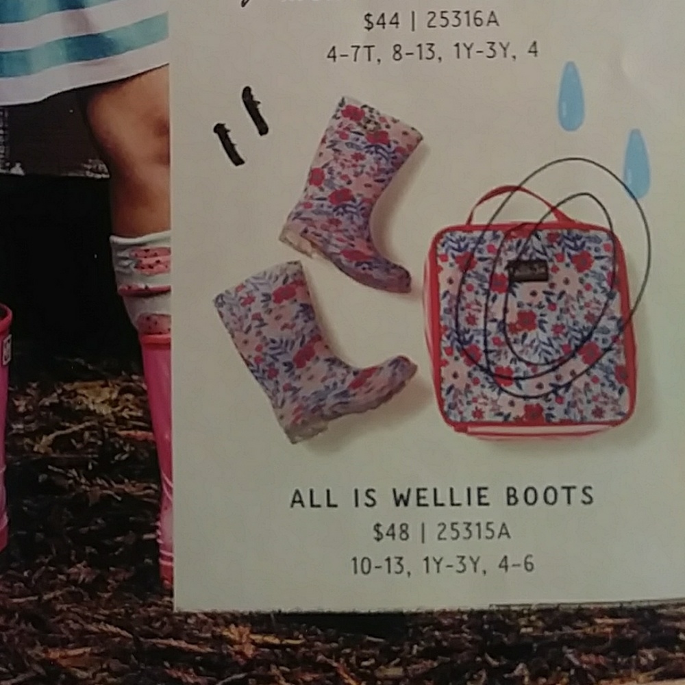 All is well wellie boots NO BAG size 11youth